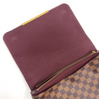 Louis Vuitton Hoxton GM Damier Ebene Leather Brown Shoulder Bag Gold — view 7