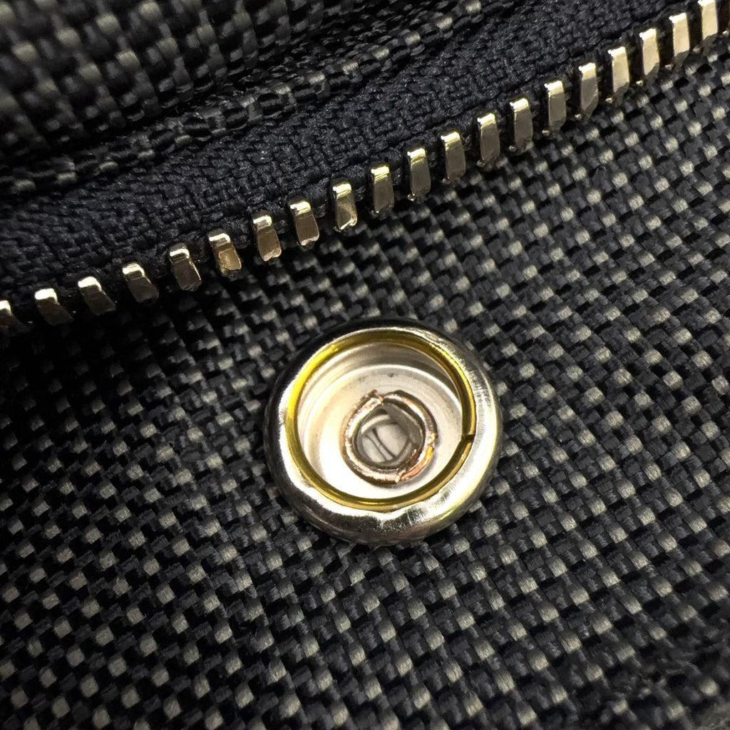 Hermes Fourre Tout Canvas Gray Black Tote Silver — view 9