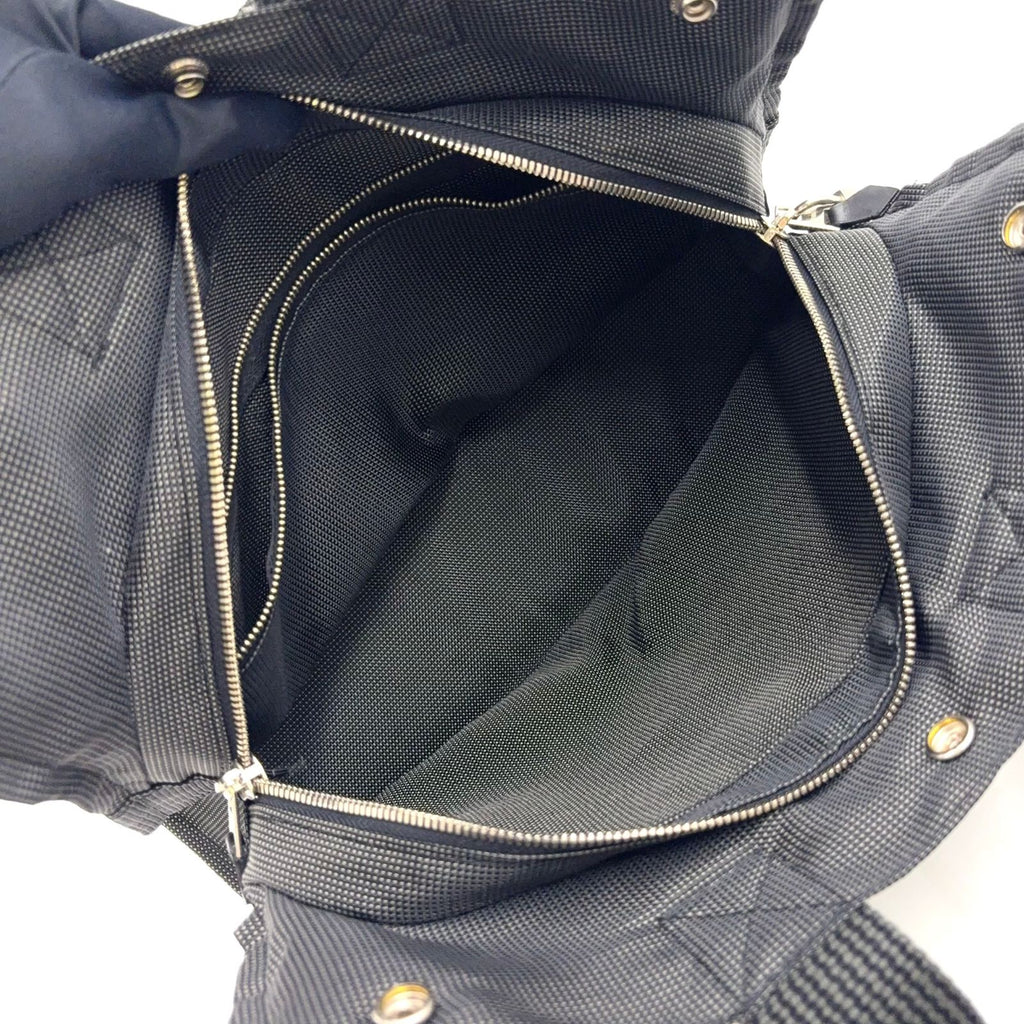 Hermes Fourre Tout Canvas Gray Black Tote Silver — view 3