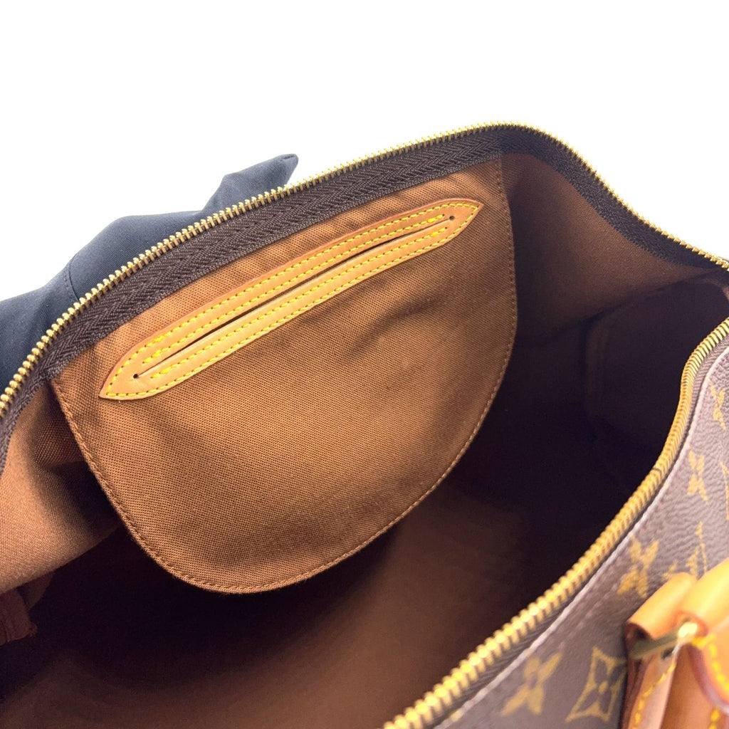 Louis Vuitton Speedy 40 Monogram Leather Brown Handbag Gold — view 6