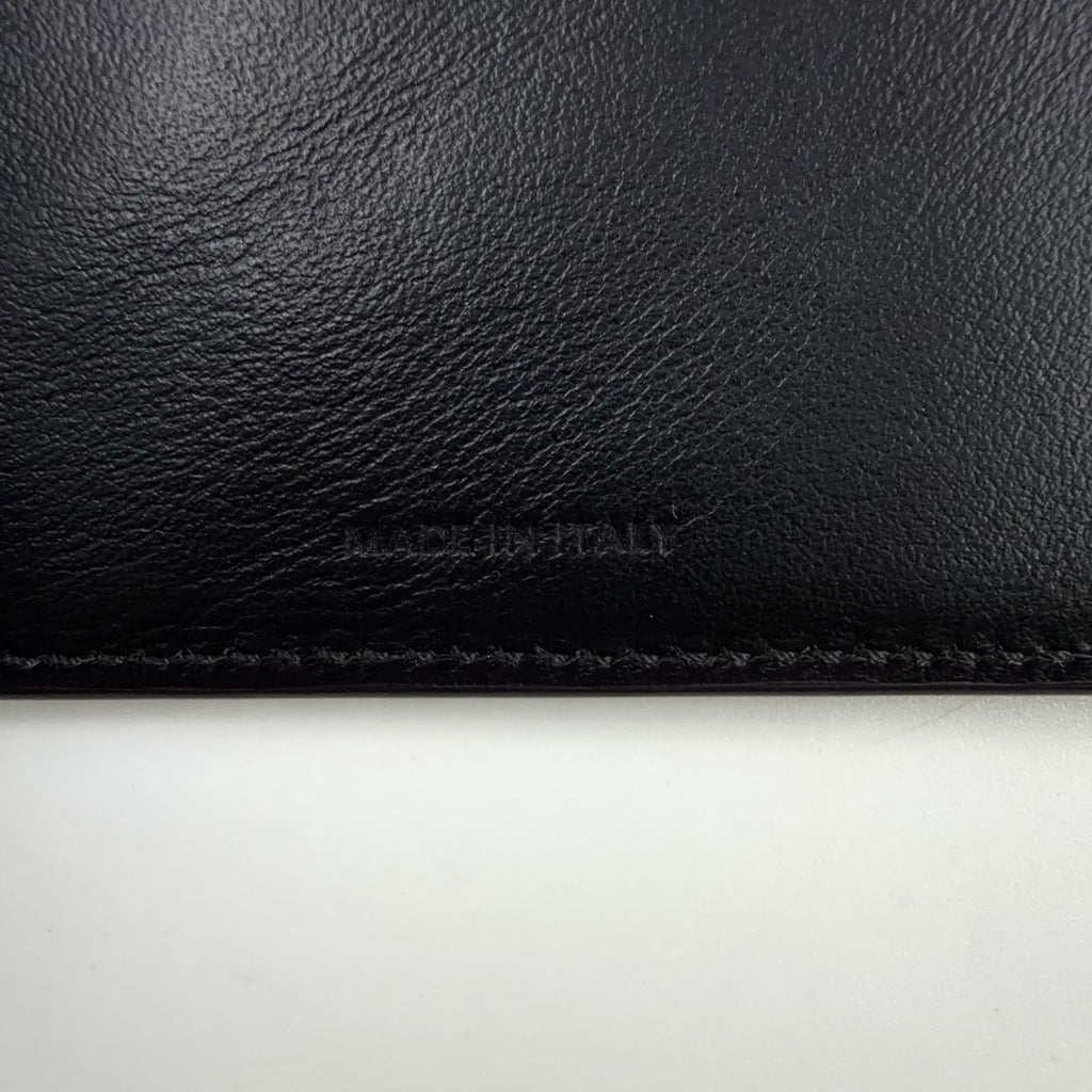 Celine Triomphe Small Flap Leather Black Wallet Gold — view 5