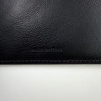 Celine Triomphe Small Flap Leather Black Wallet Gold — view 5