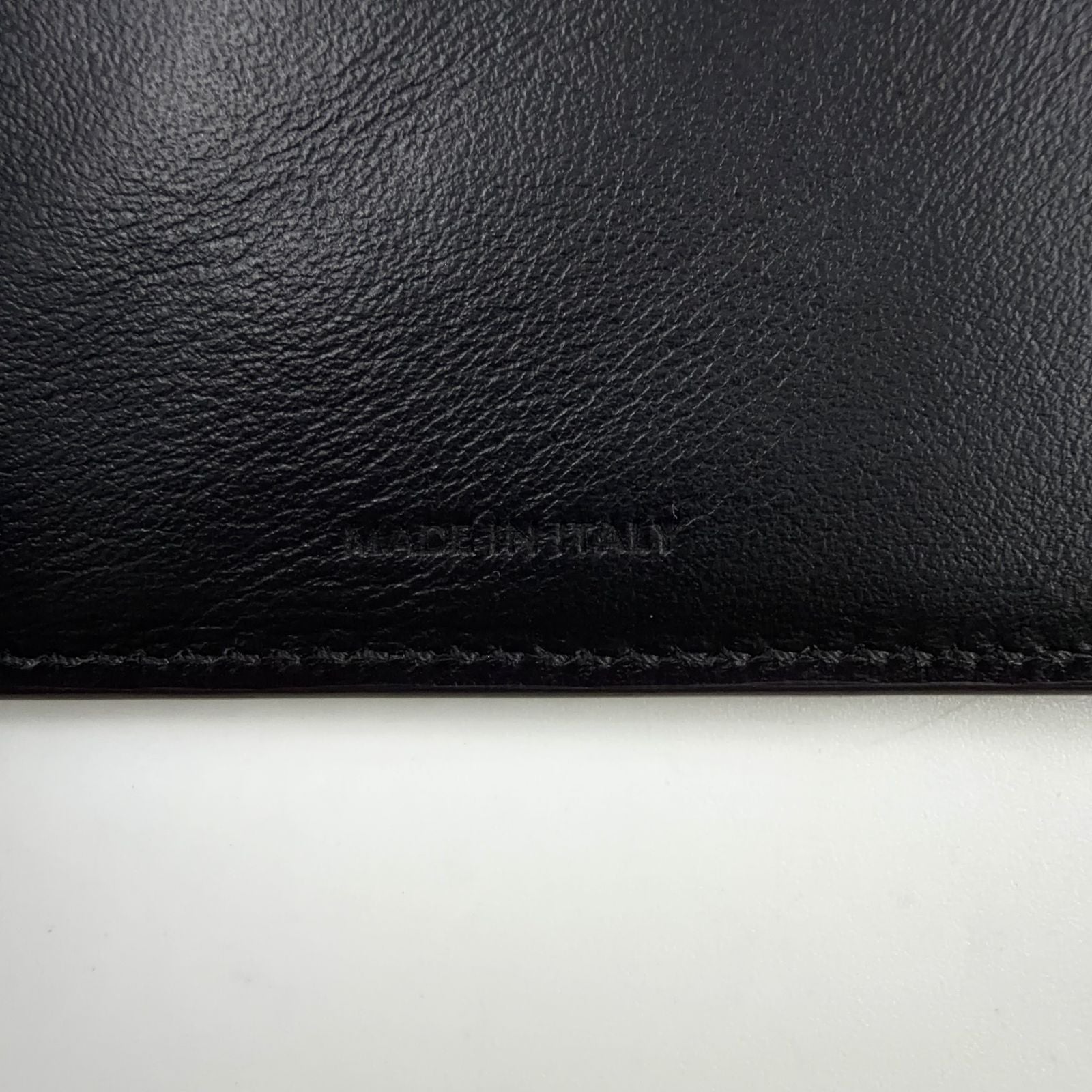 Celine Triomphe Small Flap Leather Black Wallet Gold — view 5