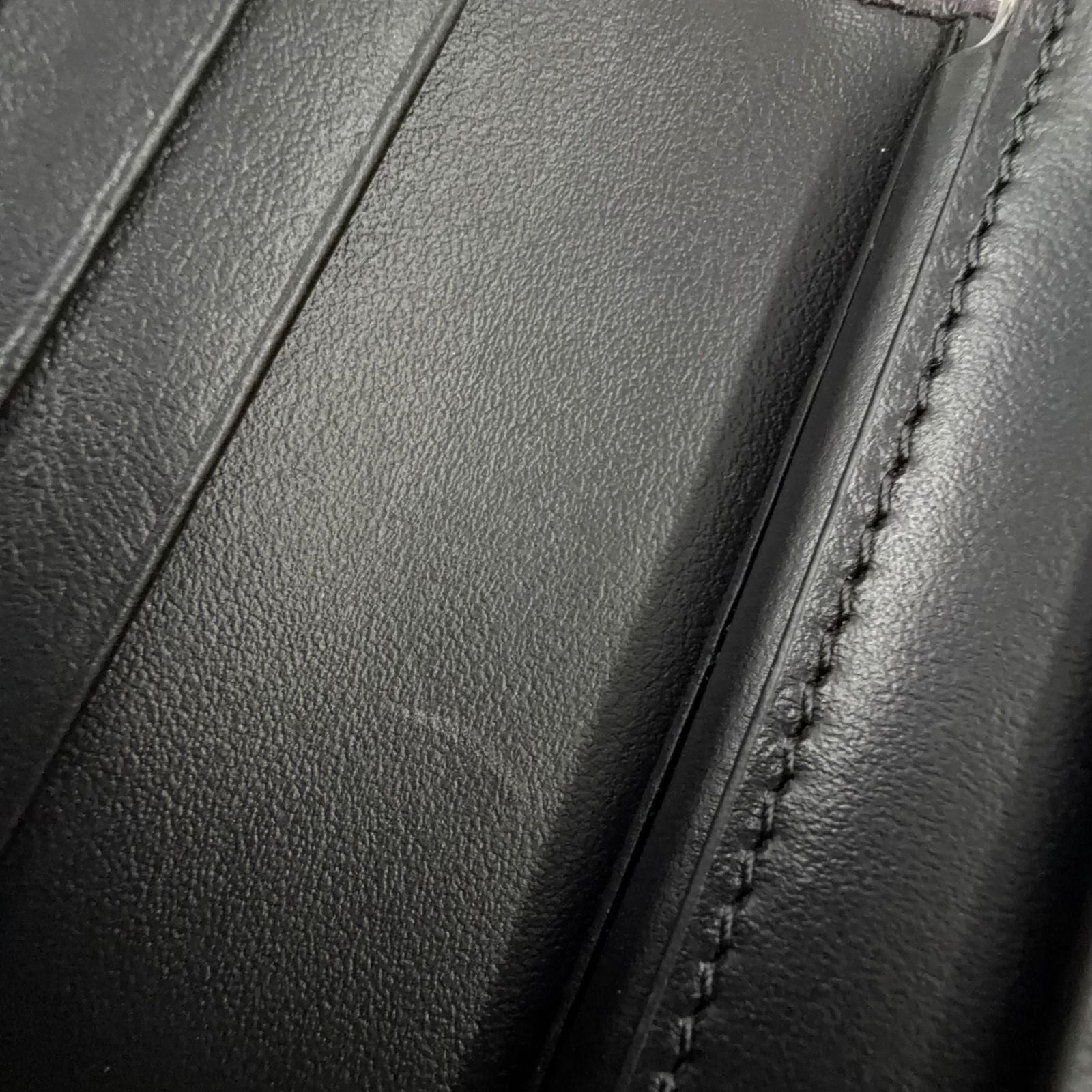 Celine Triomphe Small Flap Leather Black Wallet Gold — view 9