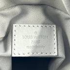 Louis Vuitton Choc Nano White Monogram Leather Gray Light Shoulder Bag Silver — view 4