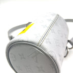Louis Vuitton Choc Nano White Monogram Leather Gray Light Shoulder Bag Silver — view 9