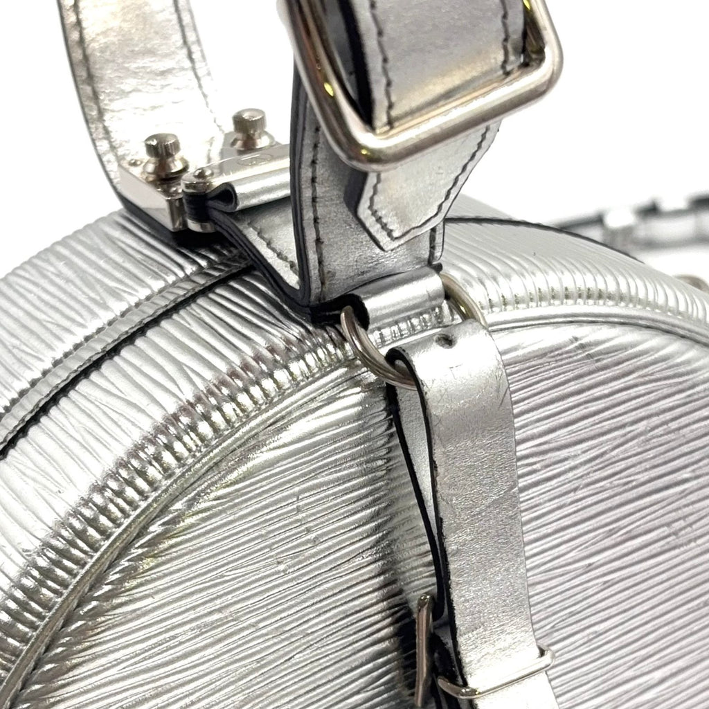 Louis Vuitton Petite Boite Chapeau Epi Shoulder Bag Leather Silver — view 7