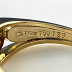 Dior Pave Diamond Ring YG Yellow Gold — view 5