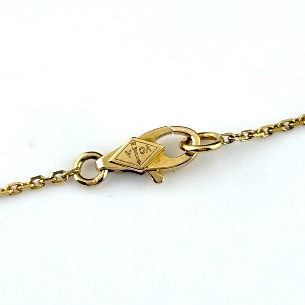 Van Cleef & Arpels Sweet Alhambra Necklace YG Yellow Gold Pendant — view 3