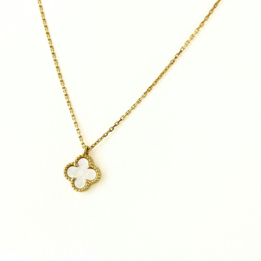 Van Cleef & Arpels Sweet Alhambra Necklace YG Yellow Gold Pendant