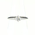 Tiffany & Co Solitaire Ring Platinum Pave Diamond