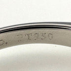 Tiffany & Co Solitaire Ring Platinum Pave Diamond — view 8