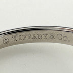 Tiffany & Co Solitaire Ring Platinum Pave Diamond — view 7