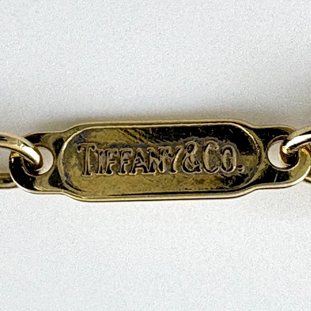 Tiffany & Co Cross Stitch Necklace YG Yellow Gold Pendant — view 6