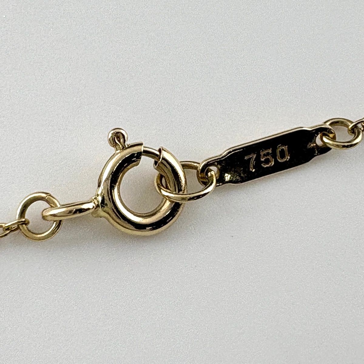Tiffany & Co Cross Stitch Necklace YG Yellow Gold Pendant — view 4