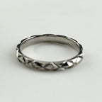 Chanel Quilted Ring Platinum Pave Diamond — view 3