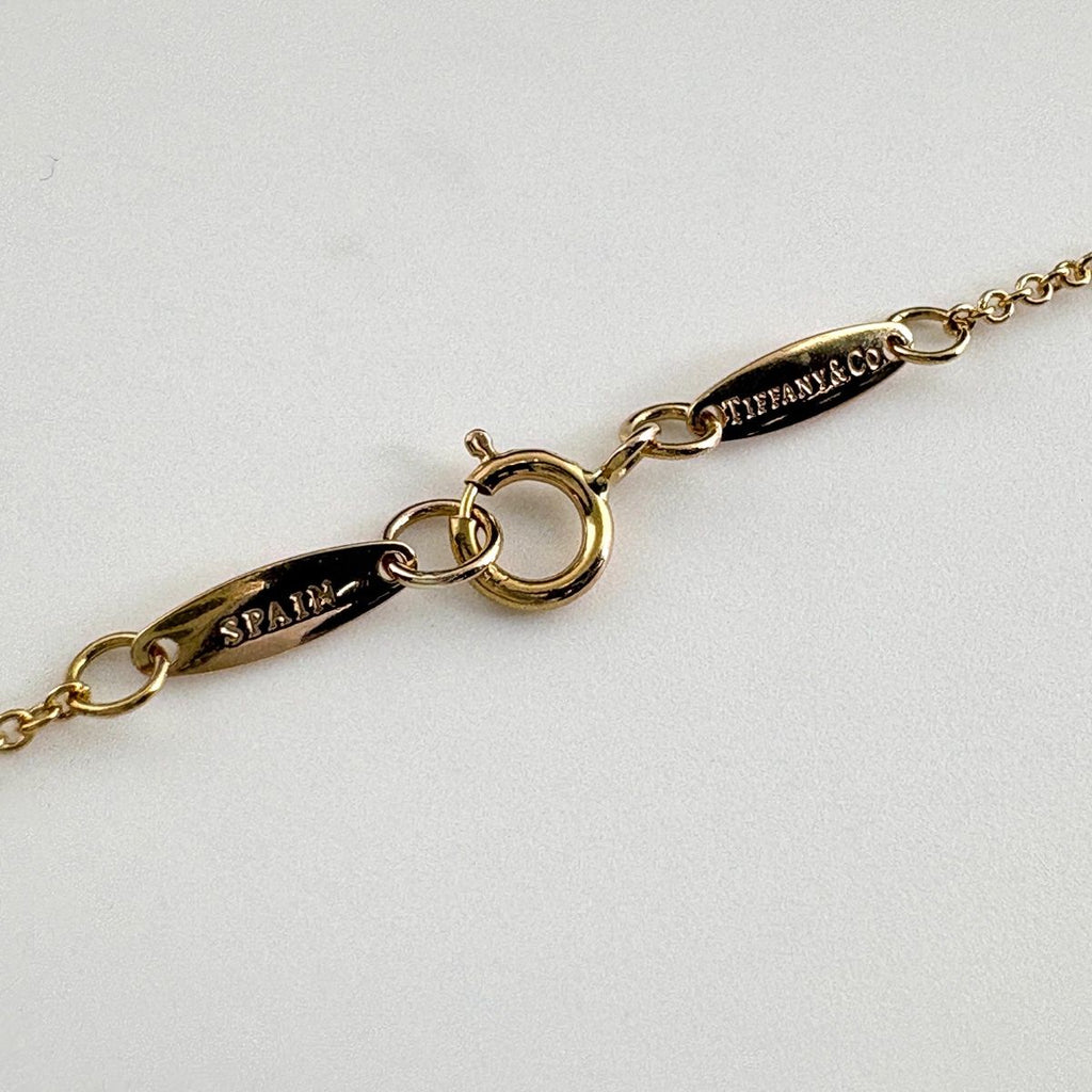 Tiffany & Co Elsa Peretti by the Yard Necklace YG Yellow Gold Pendant Diamond — view 5