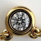 Tiffany & Co Elsa Peretti by the Yard Necklace YG Yellow Gold Pendant Diamond — view 2