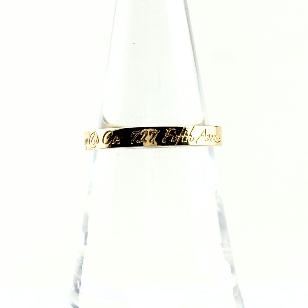 Tiffany & Co Notes Narrow Ring YG Yellow Gold