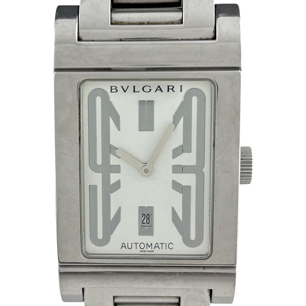 Bvlgari Red Dangolo Watch SS Automatic Winding White