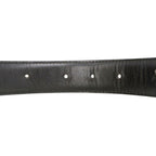 Gucci Belt Leather Logo Gold Buckle Plate Black 70 — view 6