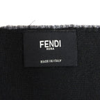 Fendi Scarf Bugsmon Star Shawl Knit Black Gray — view 4