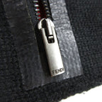 Fendi Scarf Bugsmon Star Shawl Knit Black Gray — view 7