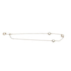 Fendi Necklace Is Crystal Bijou Choker Logo Chain Pink Gold — view 3