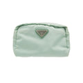Prada Pouch Tessuto Cosmetics Makeup Nylon Mint Green