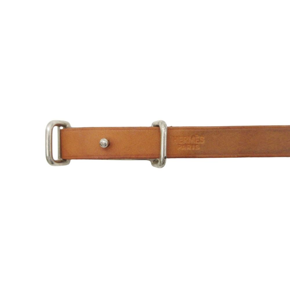 Hermes Bracelet Hapi 2 Quadruple Strand Leather Brown Camel — view 4