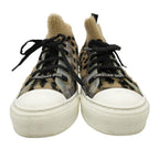 Dior Sneakers Walkn Leopard Print High Top Animal All Over Pattern Beige — view 2