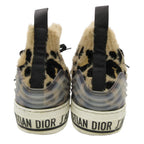 Dior Sneakers Walkn Leopard Print High Top Animal All Over Pattern Beige — view 3