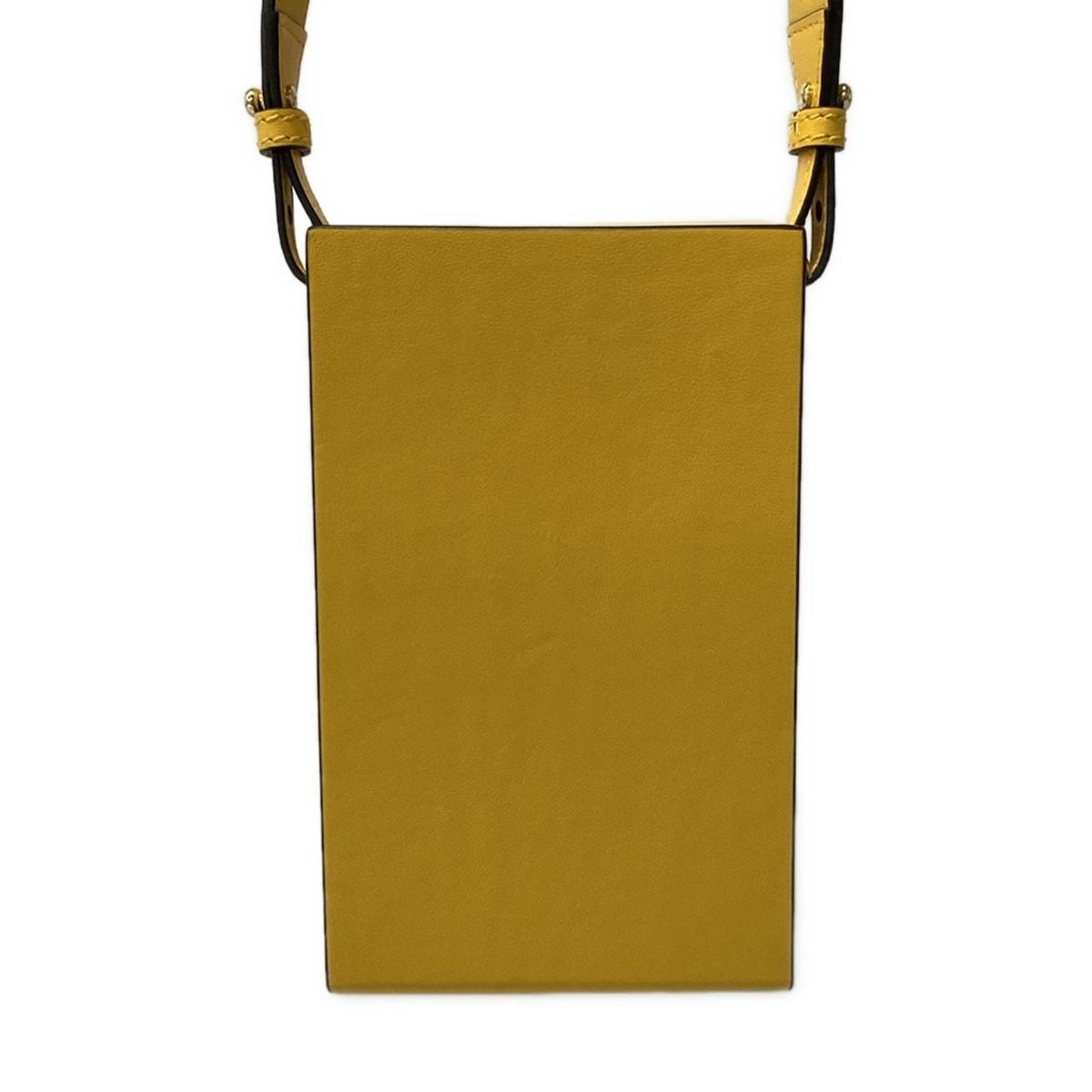 Fendi Shoulder Bag Pack Yellow Light Blue Leather — view 3