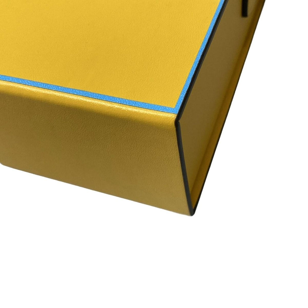 Fendi Shoulder Bag Pack Yellow Light Blue Leather — view 6