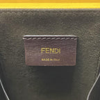 Fendi Shoulder Bag Pack Yellow Light Blue Leather — view 9