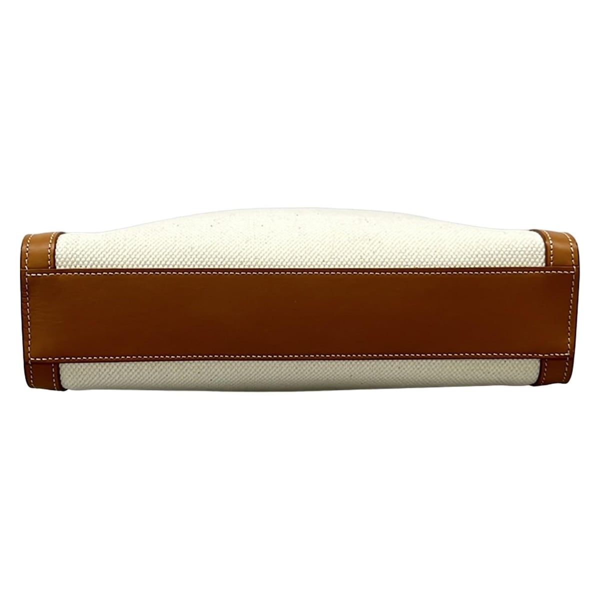 Celine Tote Small Vertical Cabas Ivory Brown Leather — view 5