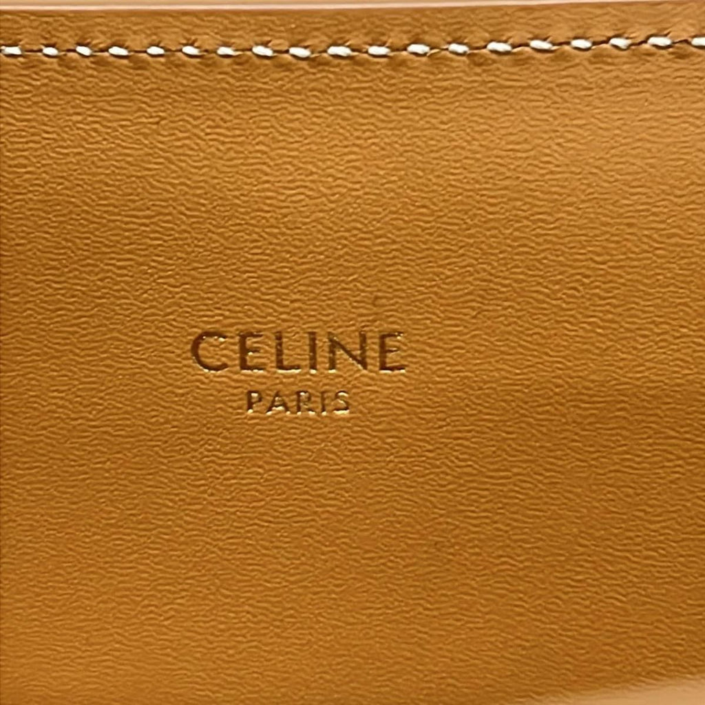Celine Tote Small Vertical Cabas Ivory Brown Leather — view 9