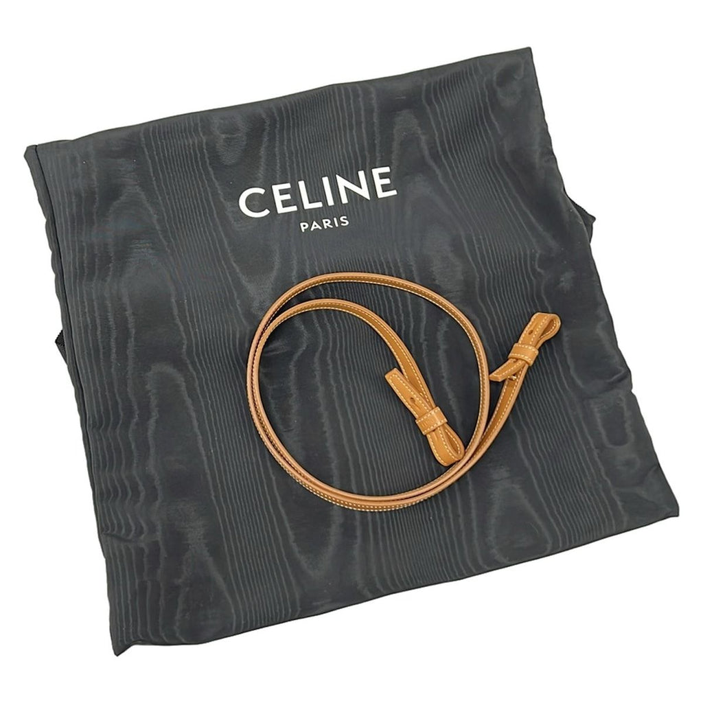 Celine Tote Small Vertical Cabas Ivory Brown Leather — view 8
