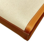 Celine Tote Small Vertical Cabas Ivory Brown Leather — view 6