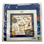 Hermes Scarf Carre 90 Silk Memoire D'hermes Memories Blue White