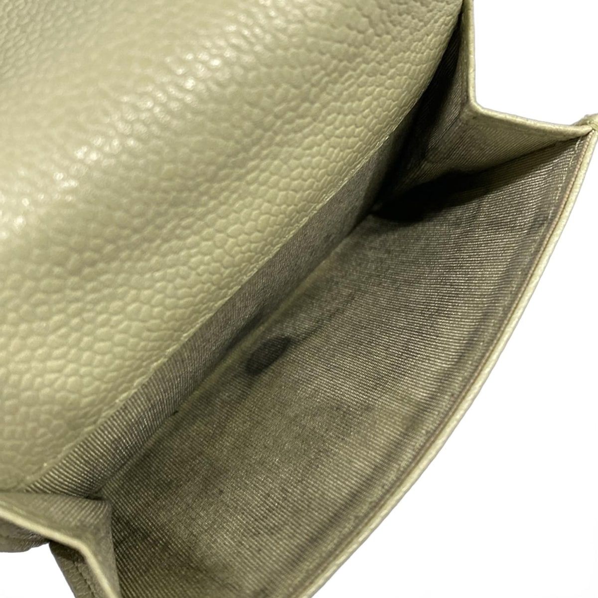 Chanel Trifold Wallet Camellia Light Green — view 4