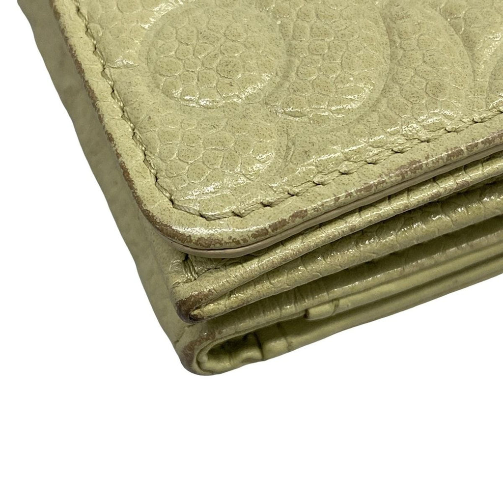 Chanel Trifold Wallet Camellia Light Green — view 6
