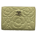 Chanel Trifold Wallet Camellia Light Green