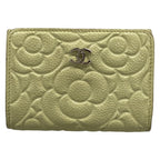 Chanel Trifold Wallet Camellia Light Green