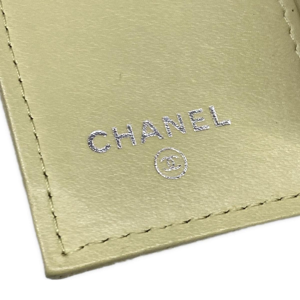Chanel Trifold Wallet Camellia Light Green — view 5