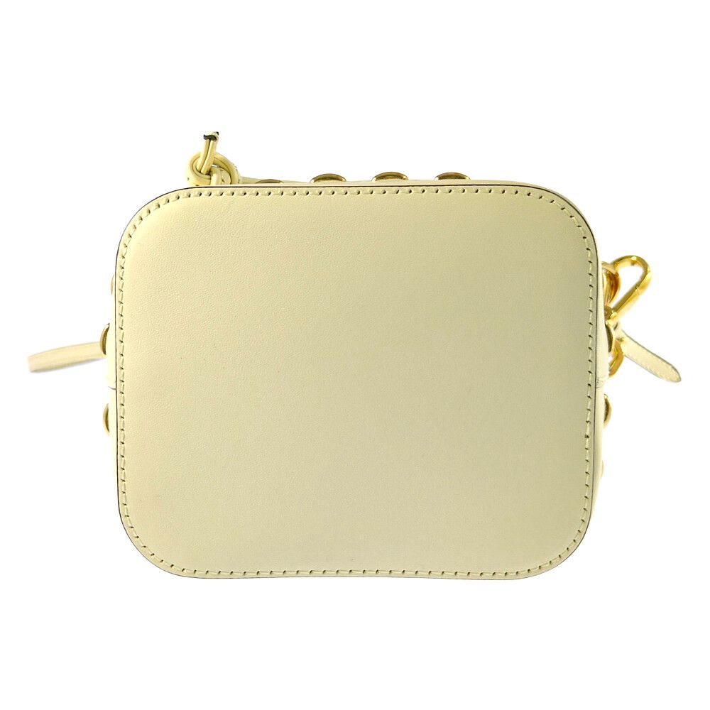 Fendi Mini Montreaux Drawstring Shoulder Bag White — view 4