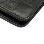 Chanel Wallet Icon Black Silver Lambskin — view 7