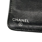 Chanel Wallet Icon Black Silver Lambskin — view 5