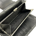 Chanel Wallet Icon Black Silver Lambskin — view 4