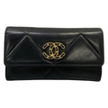 Chanel Wallet 19 Black Gold Lambskin